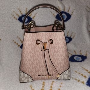 Michael Kors Pink and Cream Women's Bag
